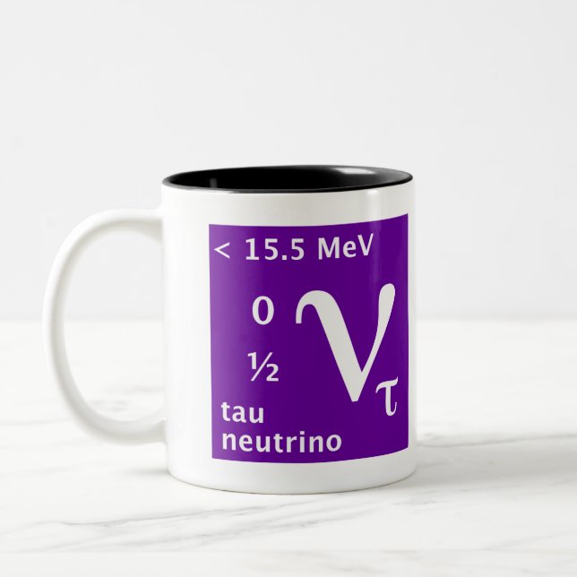 Tasse 2 Couleurs Modèle standard (neutrino de tau) (Gauche)