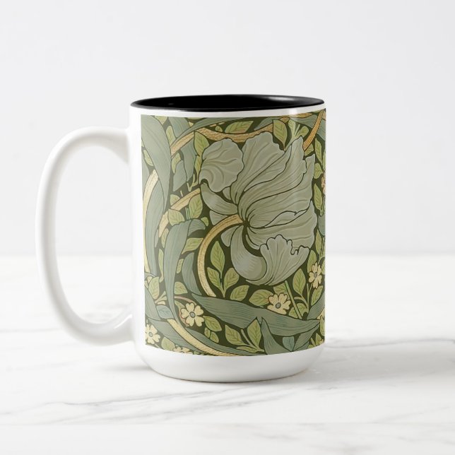 Tasse 2 Couleurs Modèle vintage William Morris Pimpernel (Gauche)