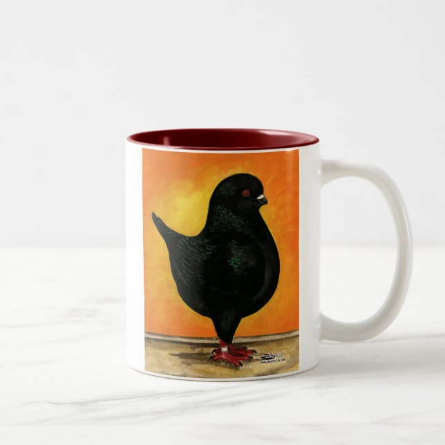 Tasse 2 Couleurs Modena Black Schietti Pigeon (Droit)