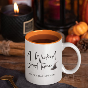 Tasse 2 Couleurs Modern A Wicked Good Time Quote   Happy Halloween