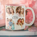 Tasse 2 Couleurs Modern Best Friends Bff Script Photo Collage<br><div class="desc">Un collage photo de meilleur ami tasse avec la chambre pour 8 photos. Personnalisez-le avec vos photos préférées de vos amis. Conçu pour vous par Blackberry Boulevard.</div>