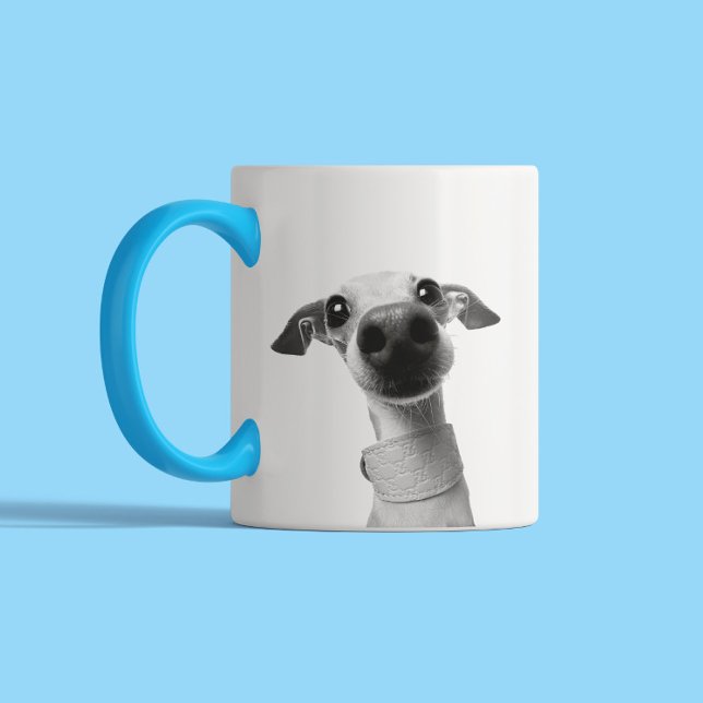 Tasse 2 Couleurs Modern Custom Pet Photo | Meeko (Créateur téléchargé)