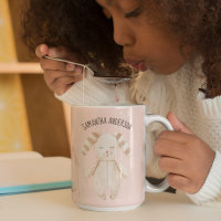 Modern Pastel Pink Bunny