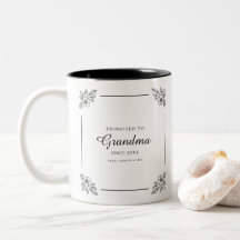 Moderne Élégant Floral Première fois Grand-mère Ke
