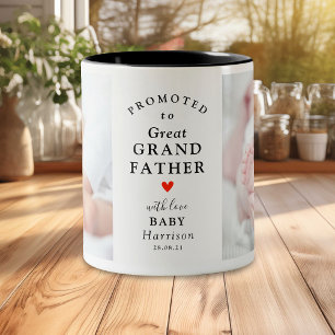 Tasse 2 Couleurs Moderne Promu Arrière-Papi 2 Photo Mignon