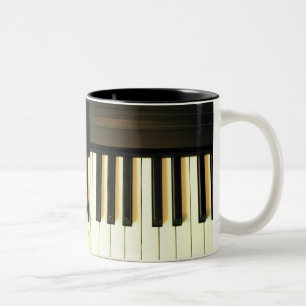 Tasse 2 Couleurs Moi et mes touches de piano_ Mug_by Elenne
