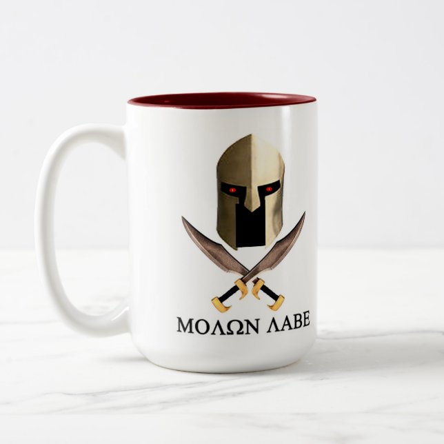 TASSE 2 COULEURS MOLON LABE (Gauche)