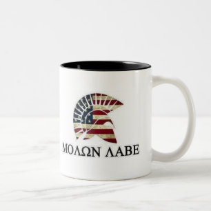 TASSE 2 COULEURS MOLON LABE