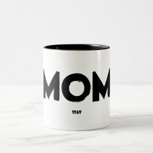 TASSE 2 COULEURS MOM 1969