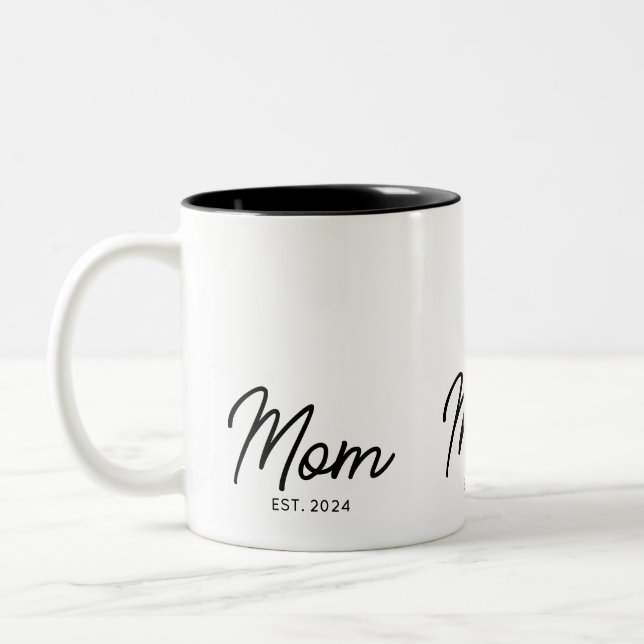 Tasse 2 Couleurs Mom Established New Mom Gift (Gauche)