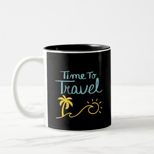 Tasse 2 Couleurs Moment de voyager (Gauche)