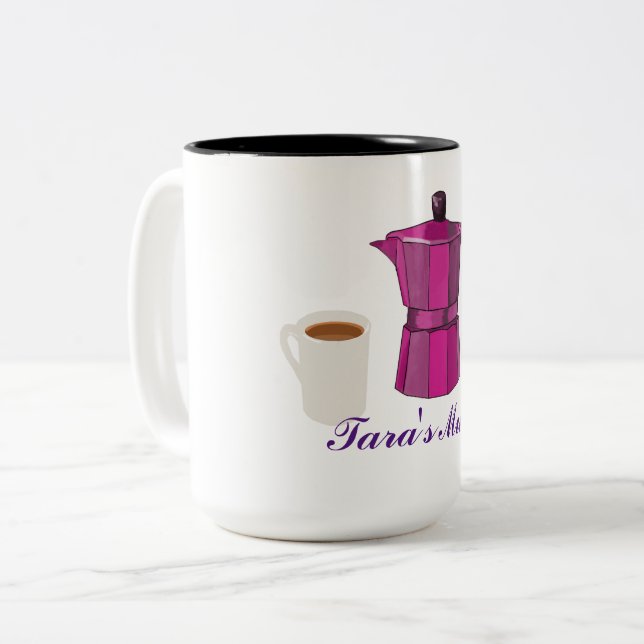 Tasse 2 Couleurs Moment du café (Devant gauche)