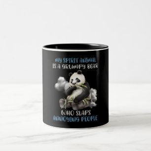 Tasse 2 Couleurs Mon Animal D'Esprit Est Un Ours Grincheux