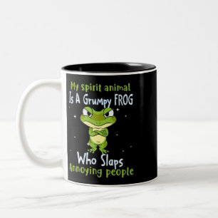 Tasse 2 Couleurs Mon Animal D'Esprit Est Une Grenouille Grumeuse Qu