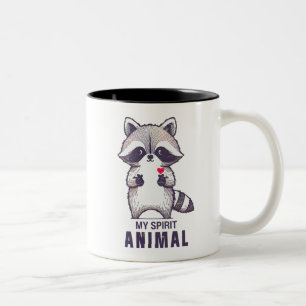 Tasse 2 Couleurs Mon animal spirituel Raton laveur 