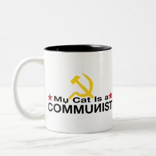 Tasse 2 Couleurs Mon chat est un COMMUNISTE