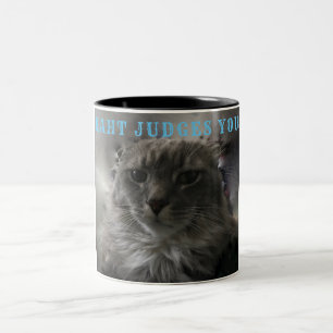 TASSE 2 COULEURS MON CHAT VOUS JUGE