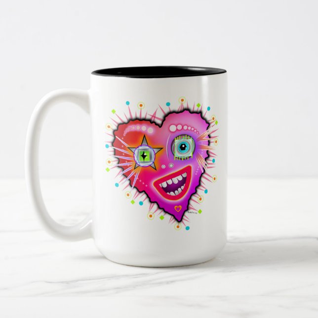 TASSE 2 COULEURS MON COEUR VA S'ÉCLAIRER (Gauche)