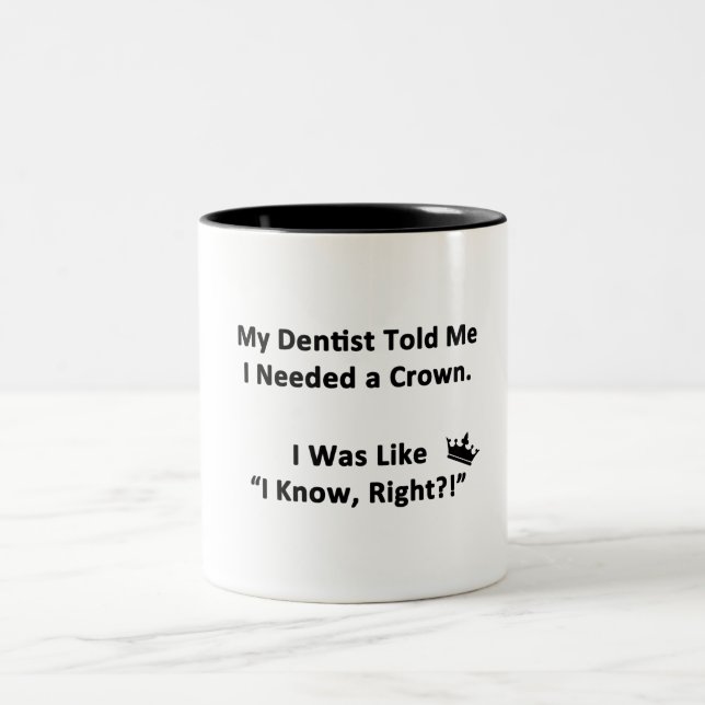 Tasse 2 Couleurs Mon Dentiste M'A Dit (Centre)