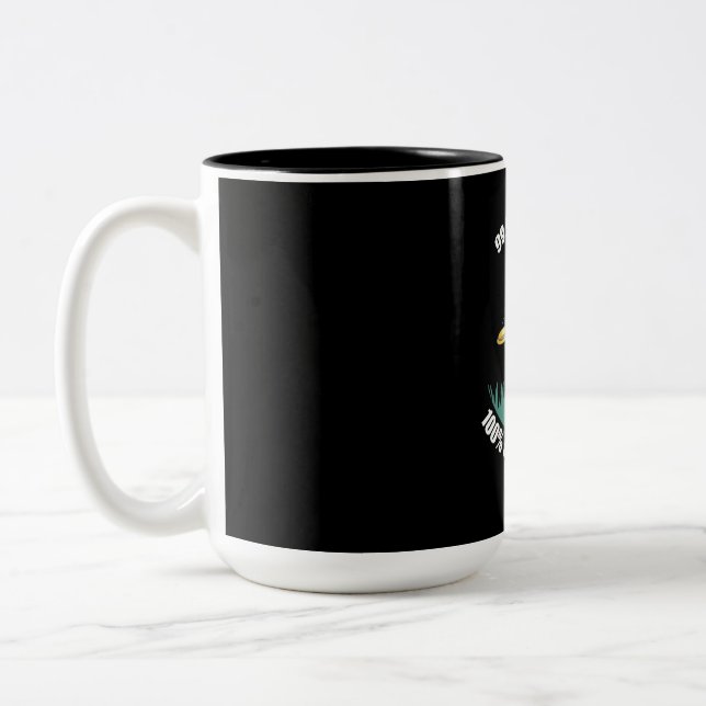 Tasse 2 Couleurs Mon Disque Golf Touche Les Arbres (Gauche)