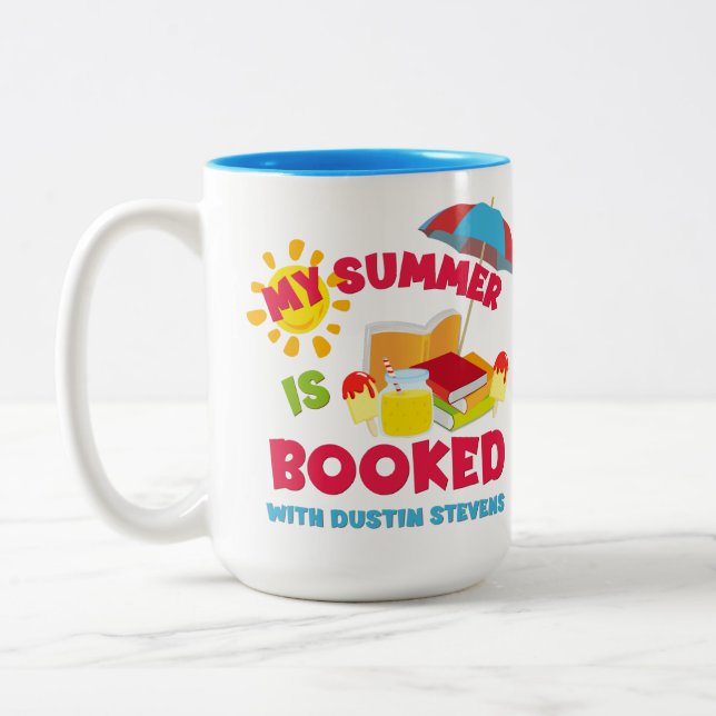 Tasse 2 Couleurs Mon été est réservé avec Dustin Stevens (Gauche)