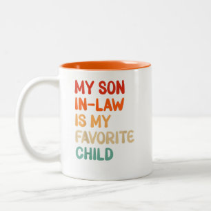 Tasse 2 Couleurs Mon Fils En Droit Est Mon Enfant Préféré Amusant
