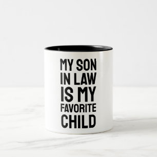 Tasse 2 Couleurs Mon Fils En Droit Est Mon Enfant Préféré - Famille