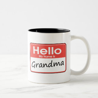Tasse 2 Couleurs Mon nom est grand-maman