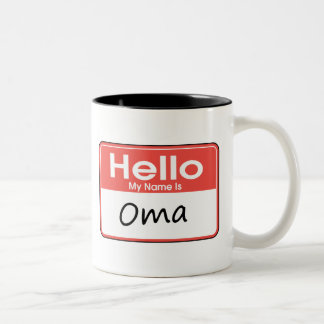 Tasse 2 Couleurs Mon nom est Oma
