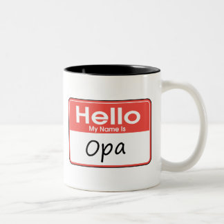 Tasse 2 Couleurs Mon nom est Opa