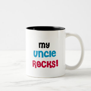 Tasse 2 Couleurs Mon oncle Rocks T-shirts et cadeaux