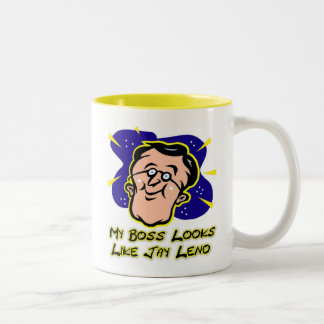 Tasse 2 Couleurs Mon patron ressemble à Jay Leno