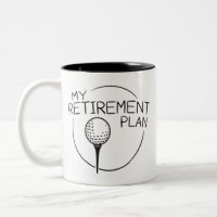Mon plan de retraite dicton drôle golfeur golf 