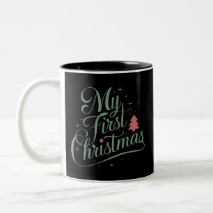Tasse 2 Couleurs Mon premier Noël de famille jumeler Noël Noël Nouv
