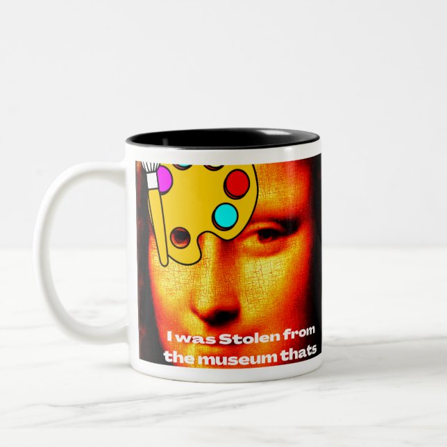Tasse 2 Couleurs mona lisa painting (Gauche)