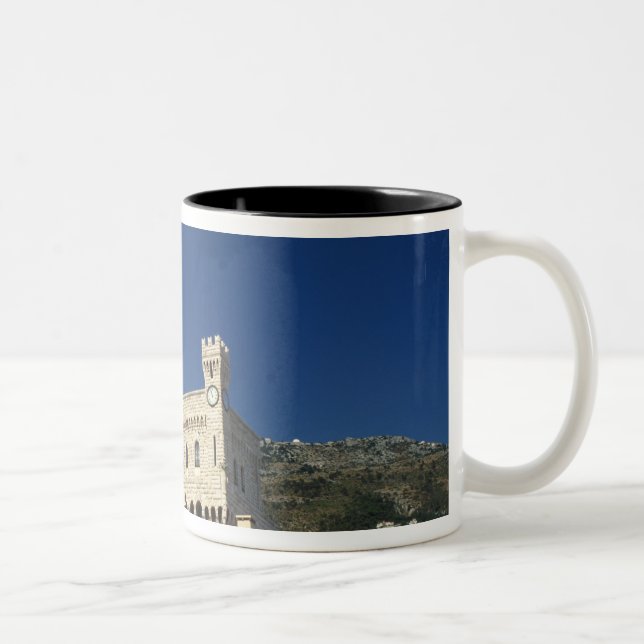 Tasse 2 Couleurs Monaco, Côte d'Azur, Palais du Prince. (Droit)