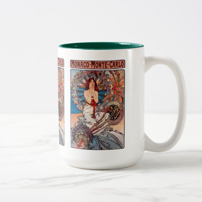 Tasse 2 Couleurs Monaco Monte Carlo , Alfons Mucha (Droit)