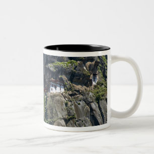 Tasse 2 Couleurs Monastère Taktsang sur la falaise, Paro, Bhoutan
