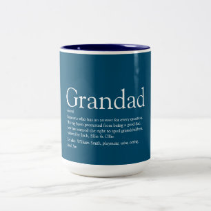 Tasse 2 Couleurs Monde meilleur grand-père grand-papa définition Pa