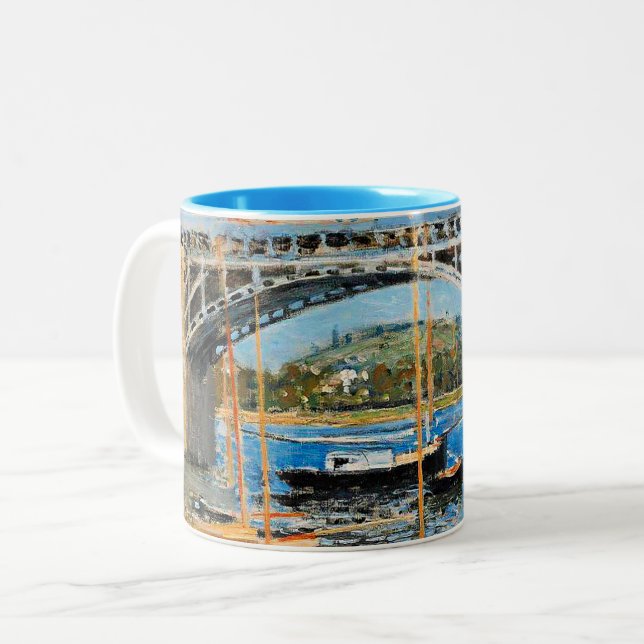 Tasse 2 Couleurs Monet - Le Pont sur la Seine, (Devant gauche)