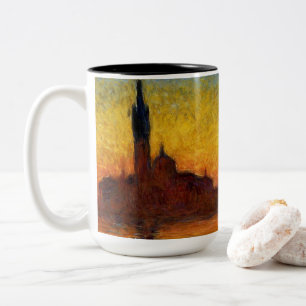 Tasse 2 Couleurs Monet Sunset Venise Coloré Impressionnisme Art