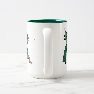 Tasse 2 Couleurs Monochrome Green Dancer #1