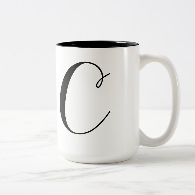 Tasse 2 Couleurs Monogramme-C (Droit)