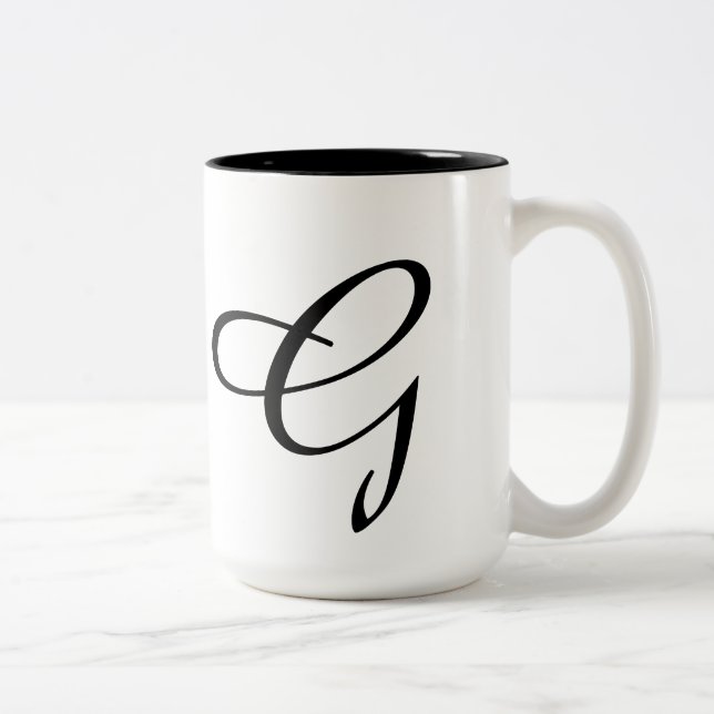 Tasse 2 Couleurs Monogramme-g (Droit)