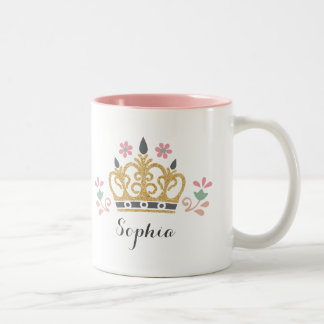 Tasse 2 Couleurs Monogramme Parties scintillant