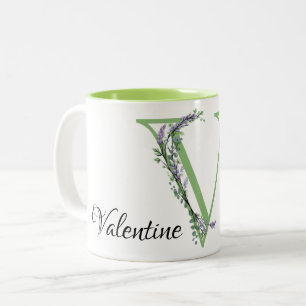 Tasse 2 Couleurs Monogramme V Lavande Eucalyptus