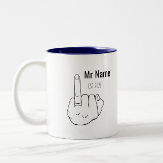 Tasse 2 Couleurs Monsieur Nouvellement Marié Bague de Fiançailles P