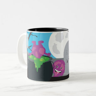 Tasse 2 Couleurs Monstre d'Halloween