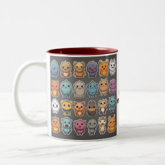 Tasse 2 Couleurs Monstres