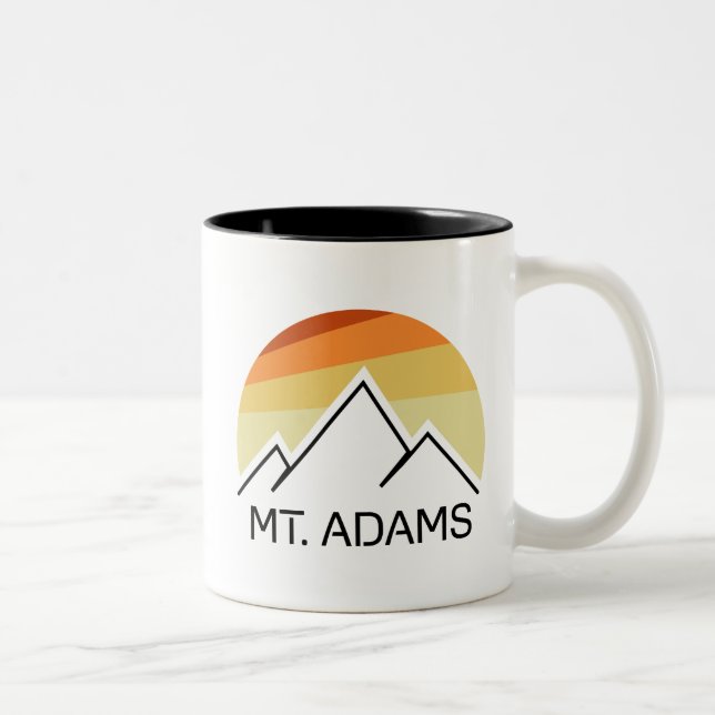 Tasse 2 Couleurs Mont Adams New Hampshire Retro (Droit)